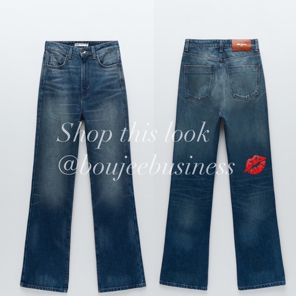 ZARA Hi Rise Bootcut '70S Z1975 Jeans Size 4 BNWT - Picture 3 of 4